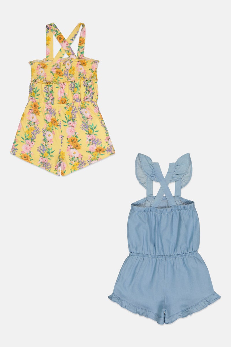 Nanette lepore Kids Girl 2 Pieces Printed Playsuit, Multicolor - Image 3